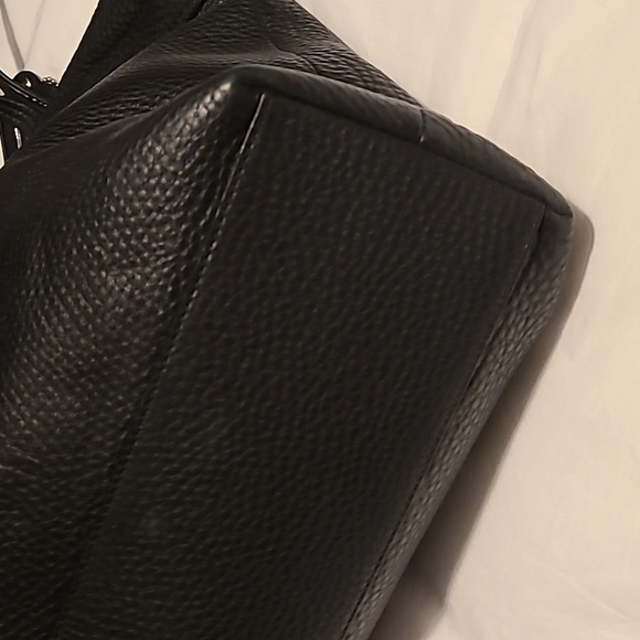 Coach Julia Pebbled Leather OpArt Perry Black Purse/Totek - Picture 4 of 9